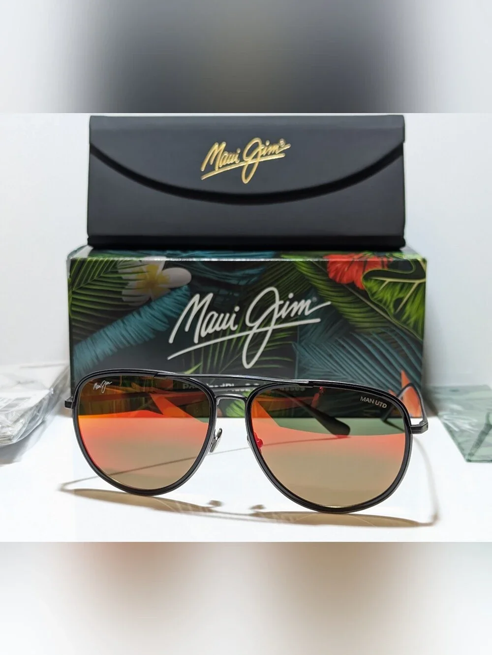 NEW Maui Jim Fair Winds Dark Gunmetal Polarized Hawaii Lava Sunglass RM554-02UTD